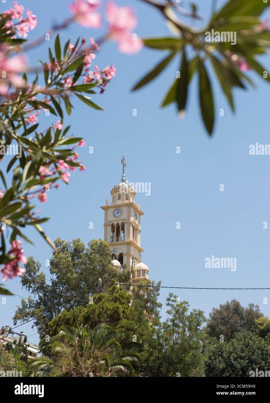 Metropolitan Church of Saint Photine, built by refugees as an exact replica of the original church in what is now Izmir Turkey. Nea Smyrni, Athens, Gr Stock Photo