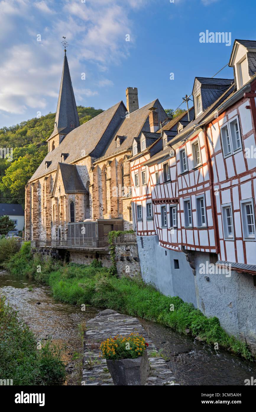 On the road in Monreal, Mayen-Koblenz district, Rhineland-Palatinate, Germany Stock Photo