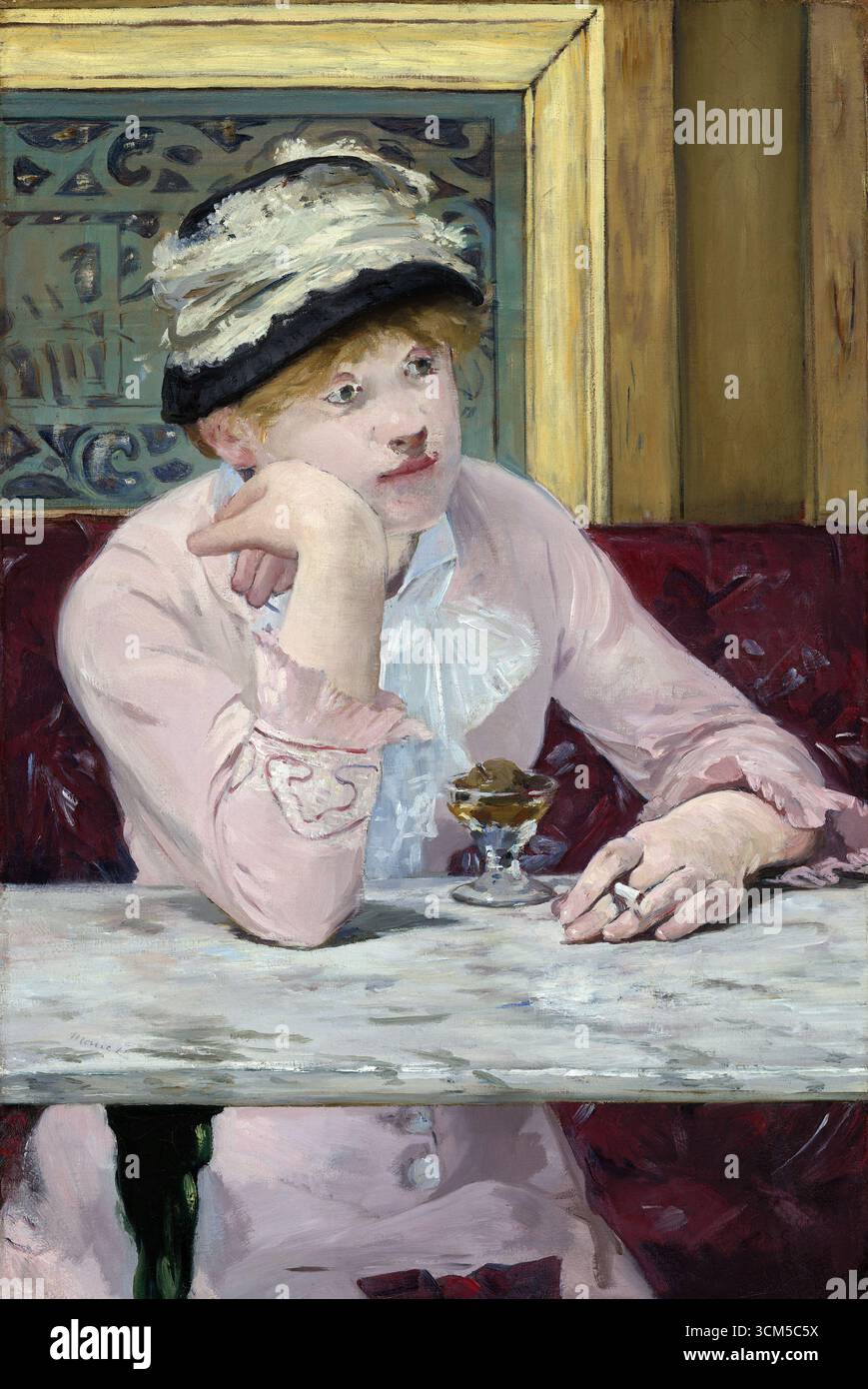 The Plum, 1878, Painting by Édouard Manet Stock Photo