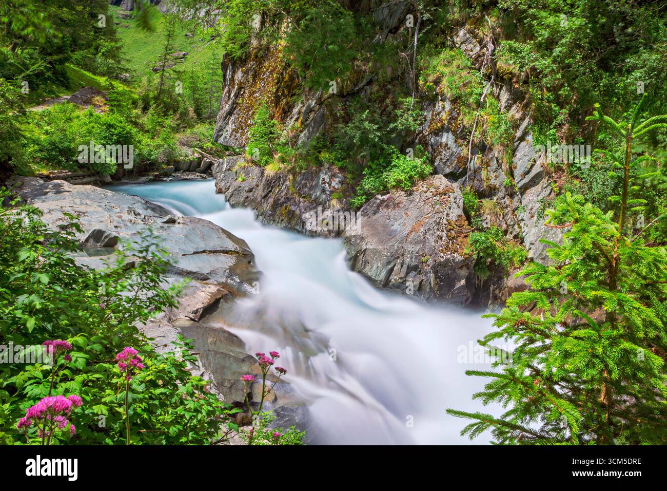 In the wild and romantic Umbal Valley, Hohe Tauern National Park, East Tyrol, Austria, Europe Stock Photo
