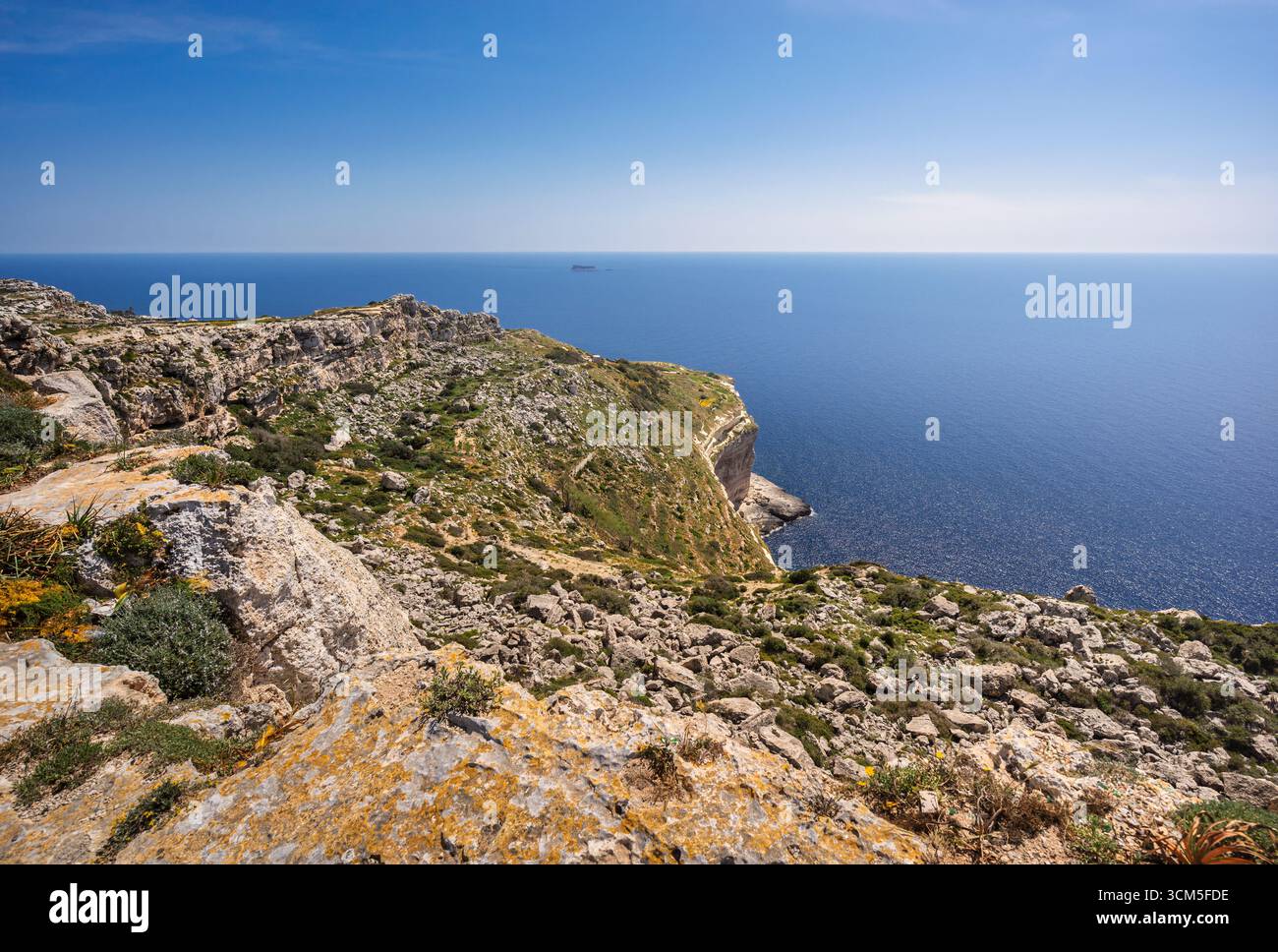 On the picturesque south coast of the island of Malta, Malta, Europe Stock Photo