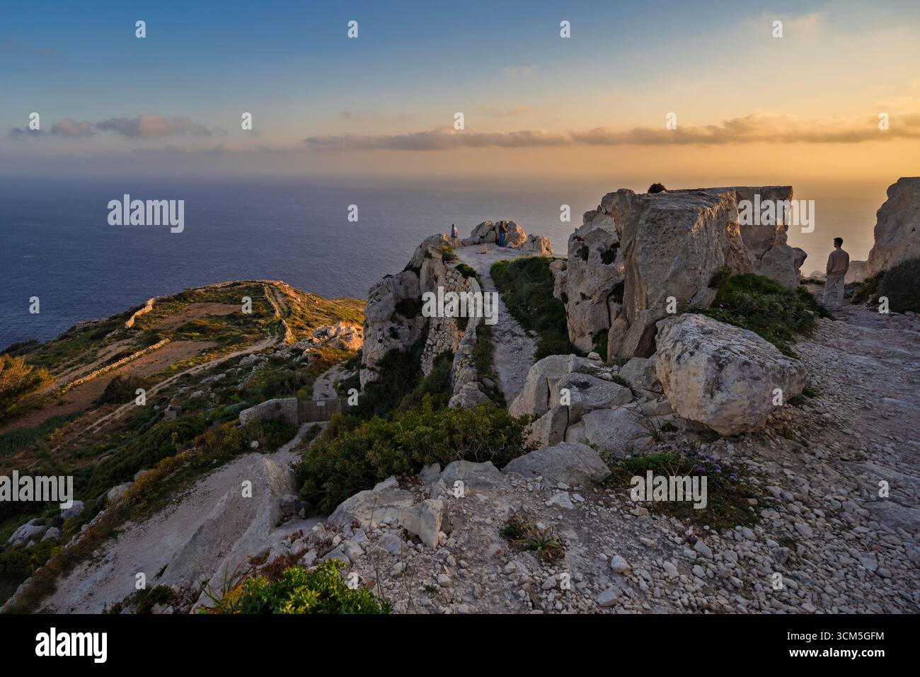 On the picturesque south coast of the island of Malta, Malta, Europe Stock Photo