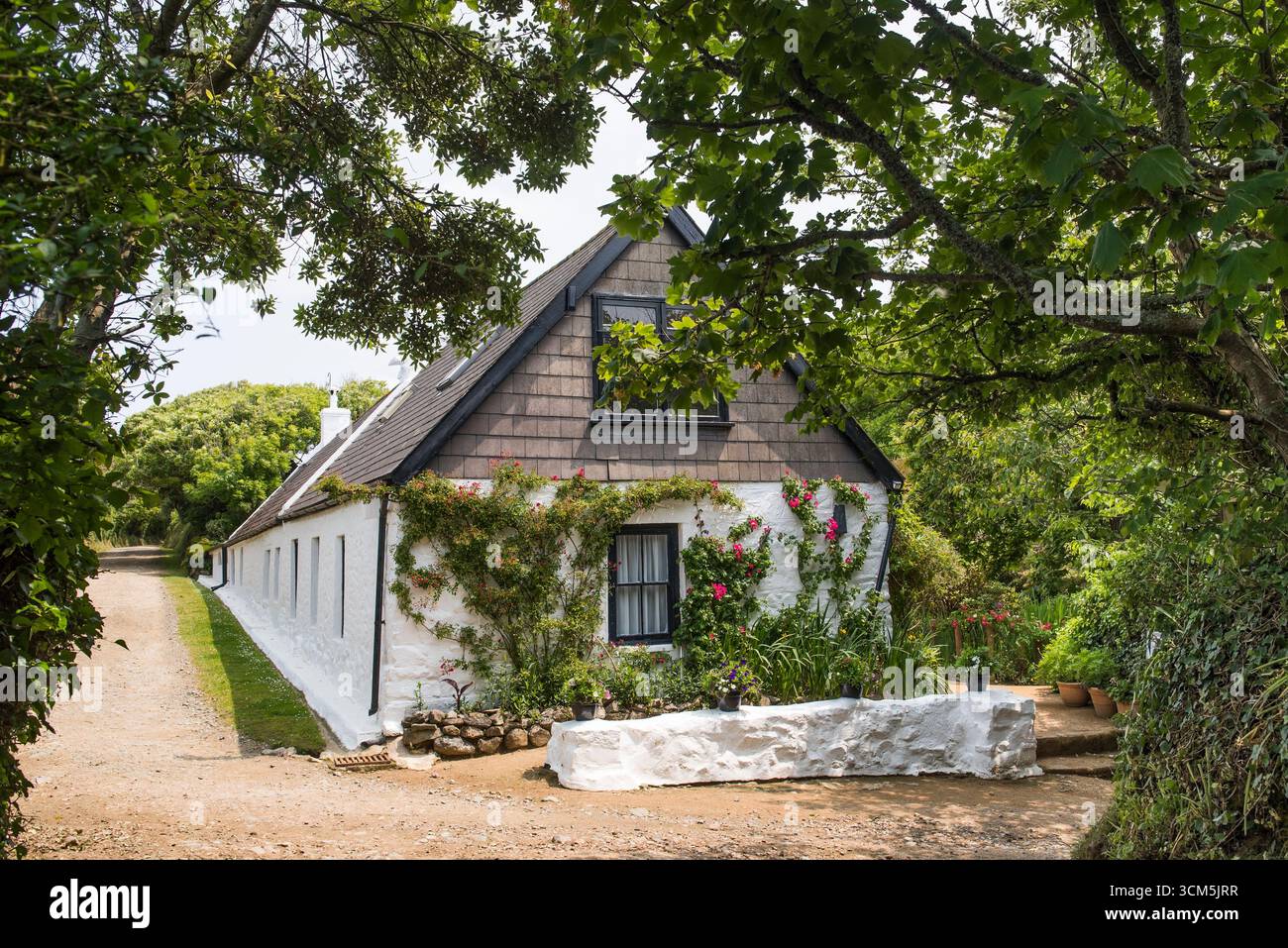 La Sablonnerie Hotel and Restaurant, Little Sark, Sark island, Channel Islands, Bailiwick of Guernsey, United Kingdom Stock Photo