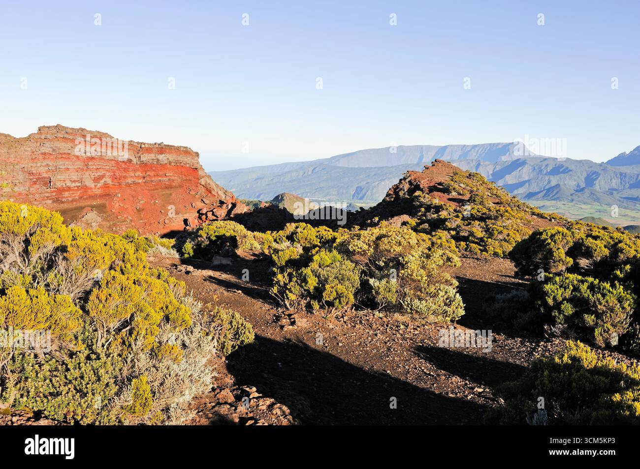 Commerson crater, Piton de la Fournaise, Reunion island, Overseas departement of France, Indian Ocean Stock Photo