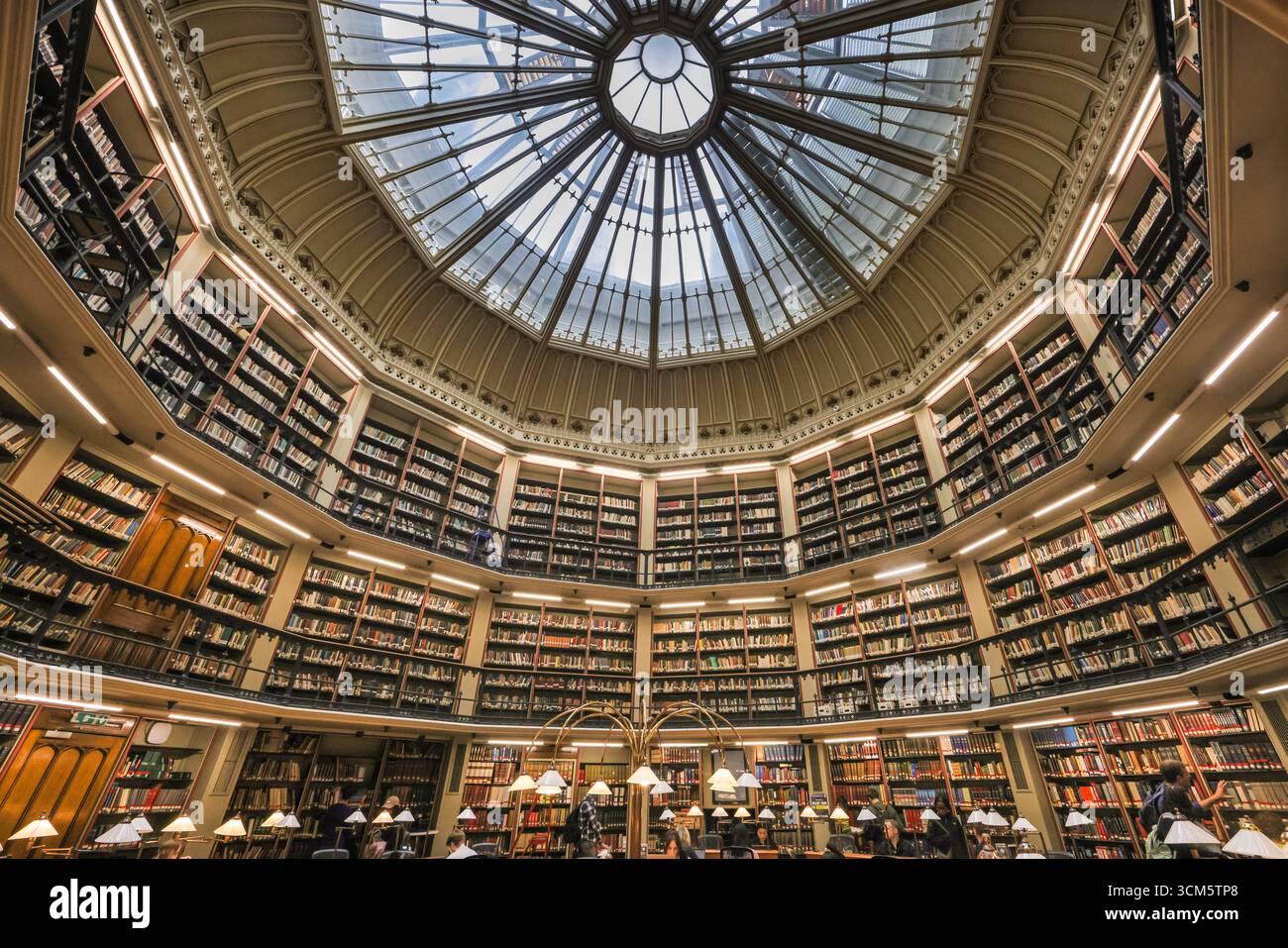 The Maughan Library interior, the round reading room, King's College ...