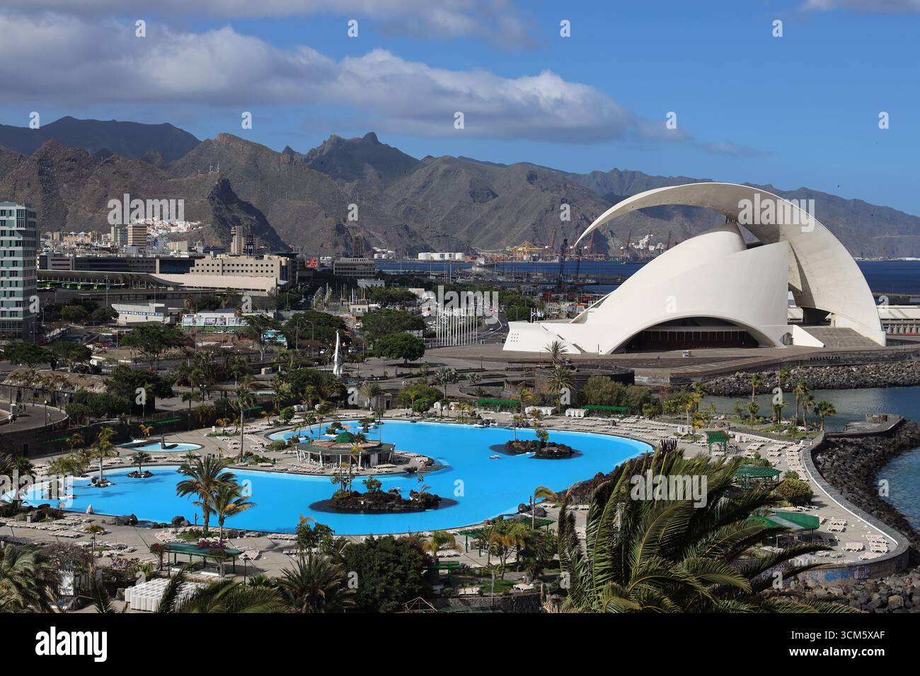 Tenerife Adan Martin Concert Hall, Santa Cruz de Tenerife, Northeast Coast, Tenerife, Spain Stock Photo