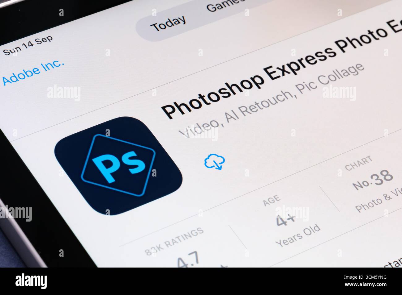 Photoshop Express Photo Editor app Stock Photo - Alamy