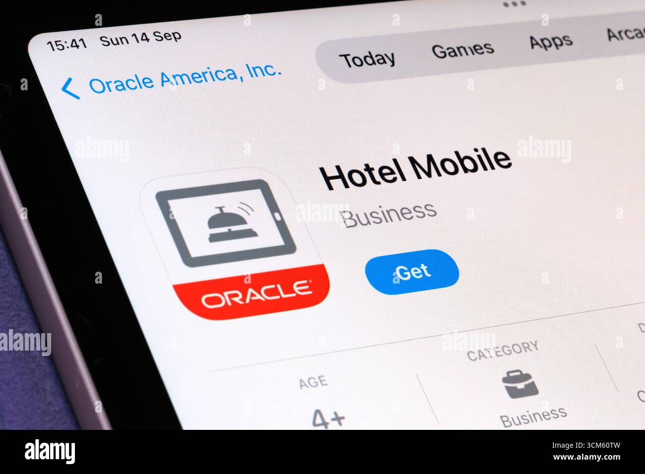 Mobile Supply Chain for EBS app Stock Photo