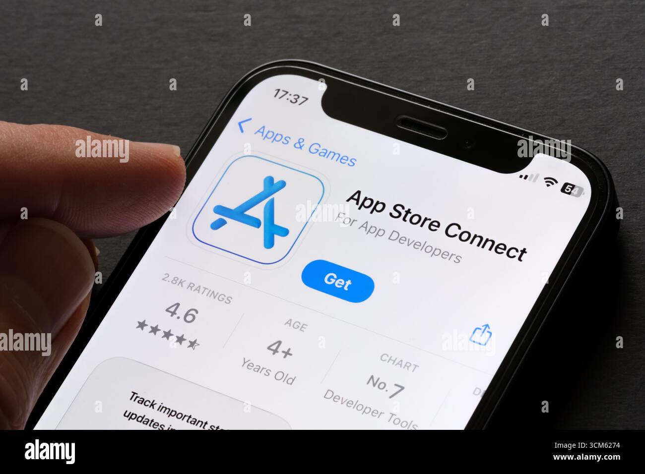 App Store Connect app Stock Photo