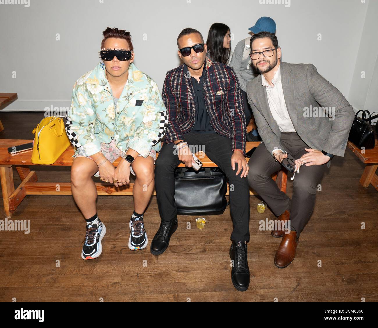 Pavillian Rous Guests attends Negris Lebrum SS26 NYFW Front Row at Metropolitan ...