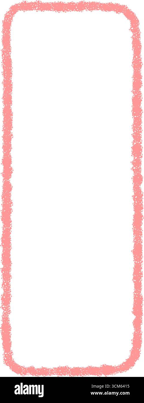 Pastel Chalk Outline Pink Quote Frame Stock Vector