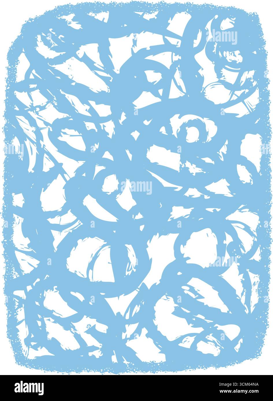 Fluid Blue Chalk Sketch Quote Box Stock Vector
