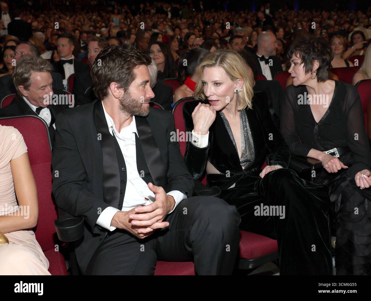 Jake Gyllenhaal left, and Cate Blanchett at the 77th Emmy Awards on