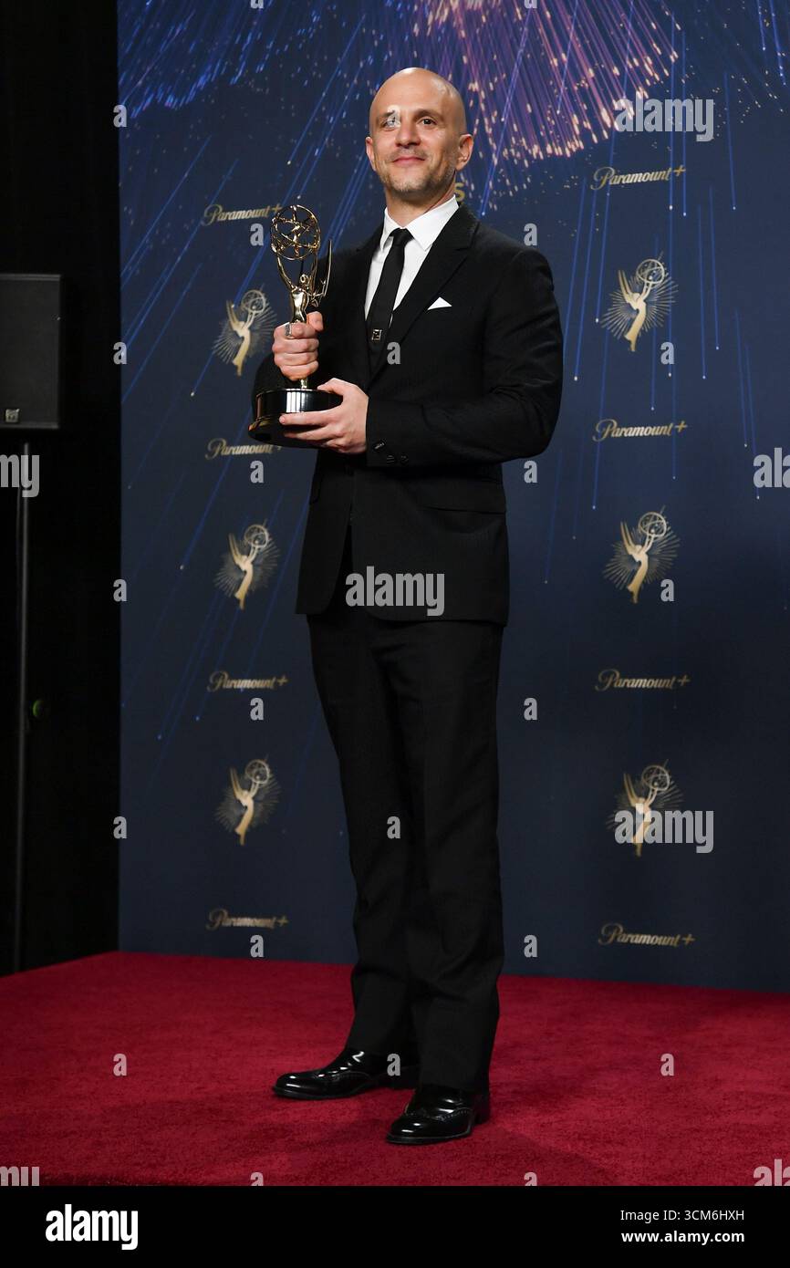 Adam Randall, winner of the award for outstanding directing for a drama