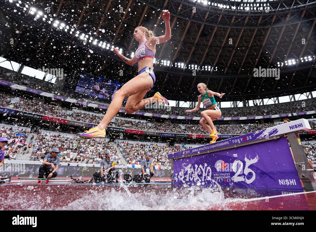 Kaylee Mitchell United States' Kaylee Mitchell competes in a heat of the women's 3,000 ...