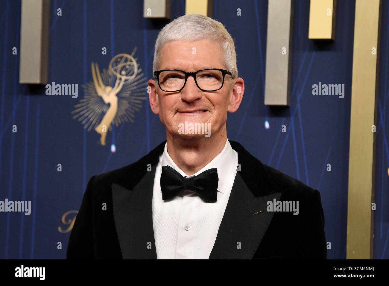 Tim Cook arrives at the 77th Primetime Emmy Awards on Sunday, Sept. 14 ...