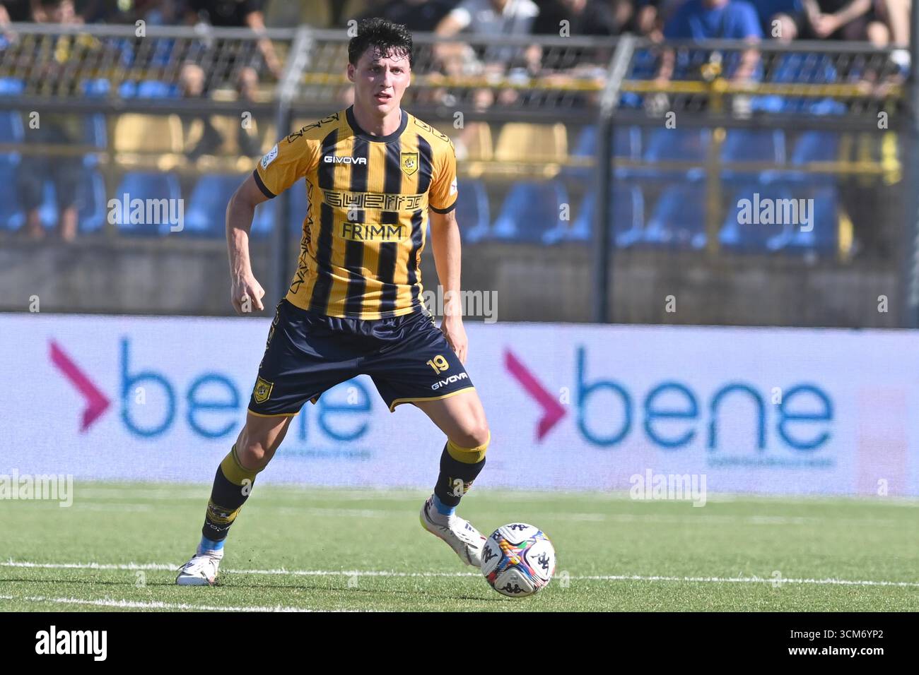 Castellamare Di Stabia, Napoli, Italy. 13th Sep, 2025. Giacomo Stabile of SS Juve Stabia in action during the Serie BKT between SS Juve Stabia vs AC Reggiana 1919 at Romeo Menti Stadium on September 13, 2025 in Castellamare di Stabia, italy (Credit Image: © Agostino Gemito/Pacific Press via ZUMA Press Wire) EDITORIAL USAGE ONLY! Not for Commercial USAGE! Stock Photo