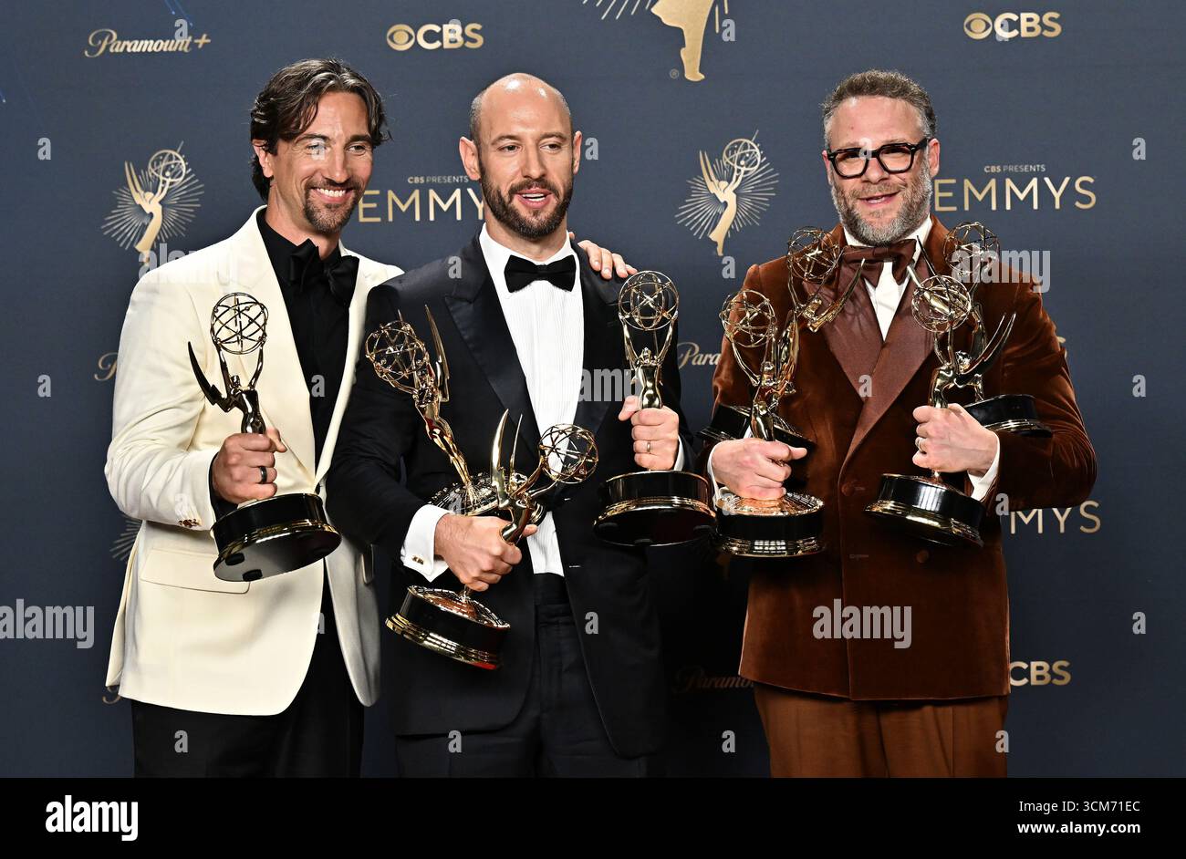 Seth Rogan Joe Rogan James Weaver, Evan Goldberg and Seth Rogan in the press room at the ...