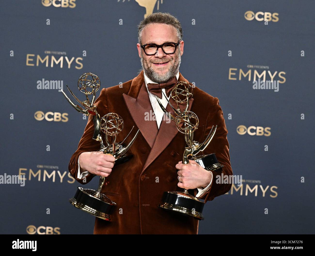 Seth Rogan in the press room at the 77th Primetime Emmy Awards held at ...