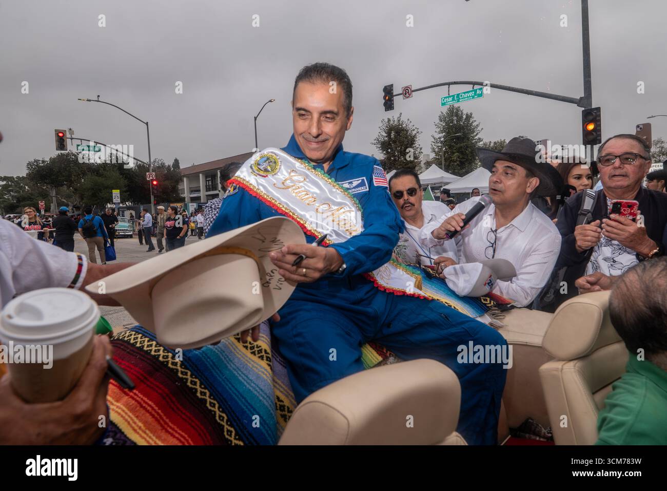 In the picture Jose M. Hernandez a mexican american engineer