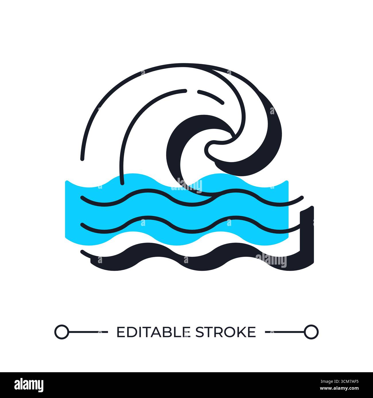 Wave power line ui Stock Vector Images - Alamy
