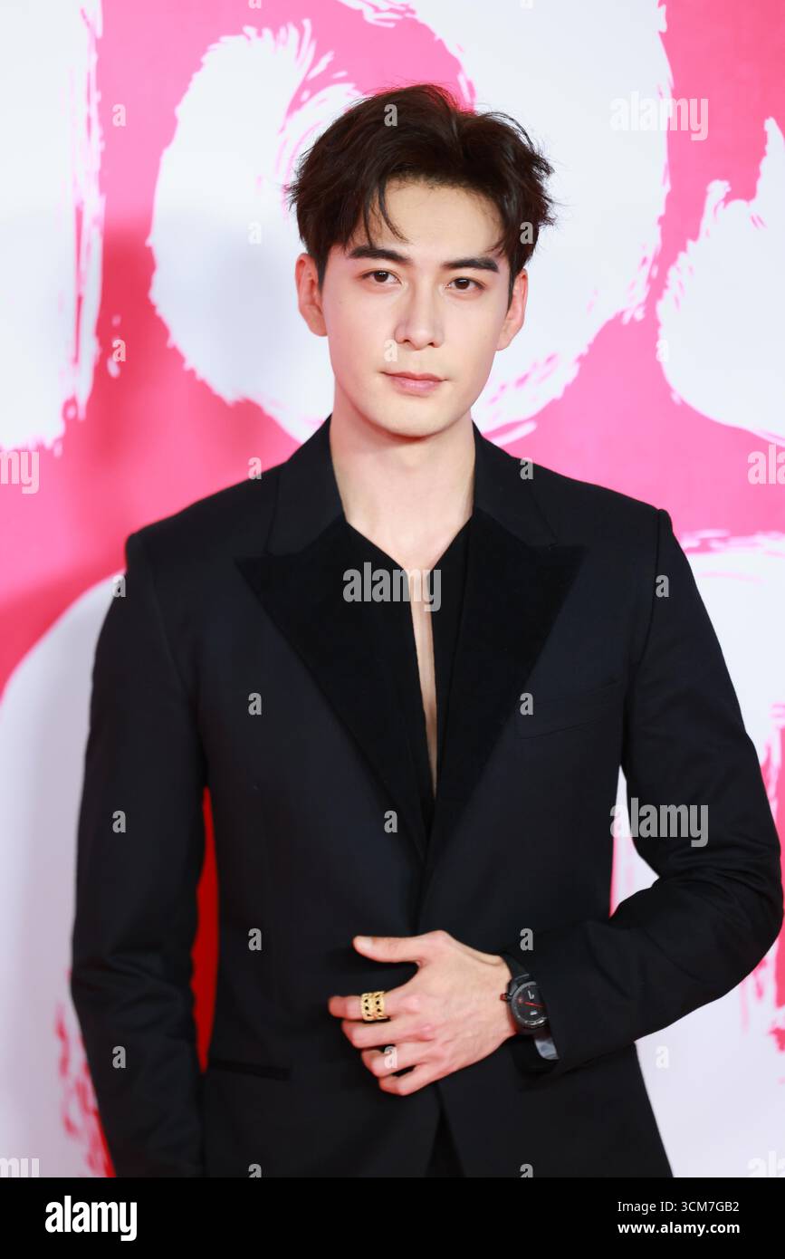 Chinese actor and model Chen Xingxu attends an activity in Shanghai ...