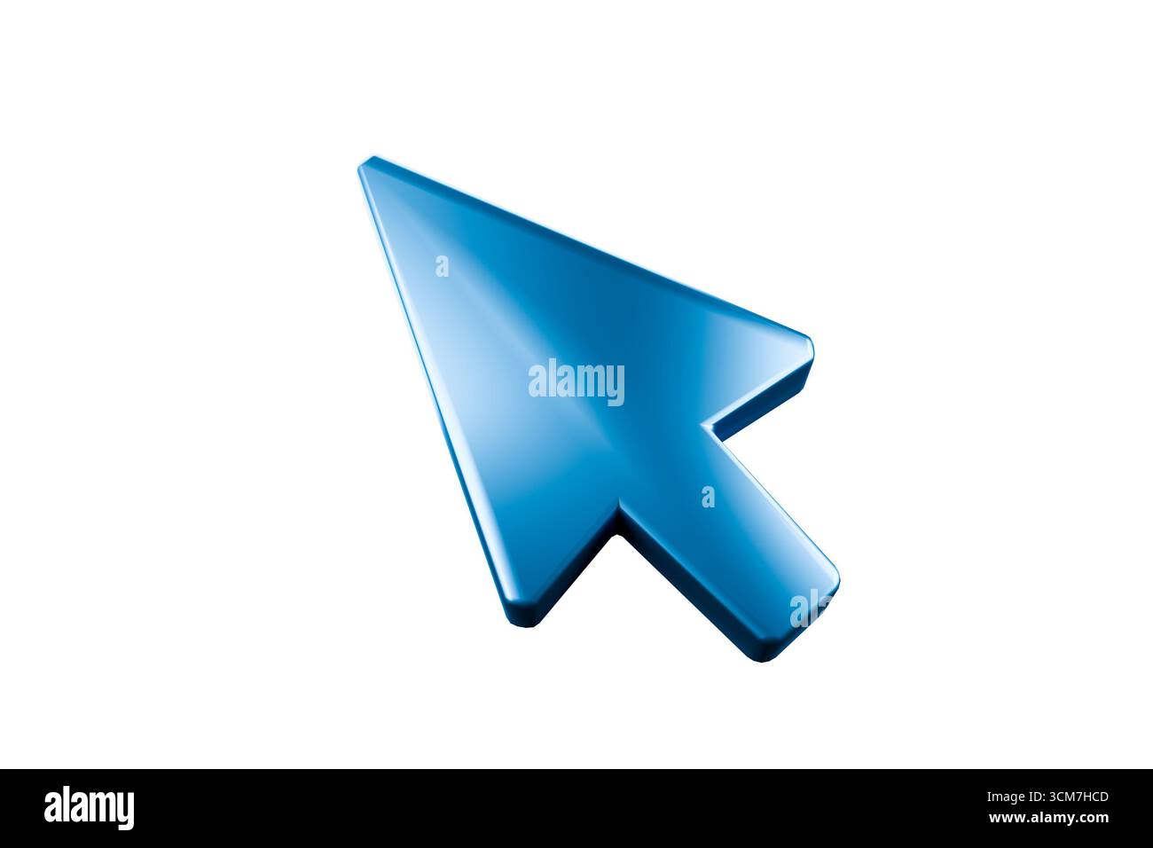 a blue computer mouse cursor icon Stock Photo - Alamy