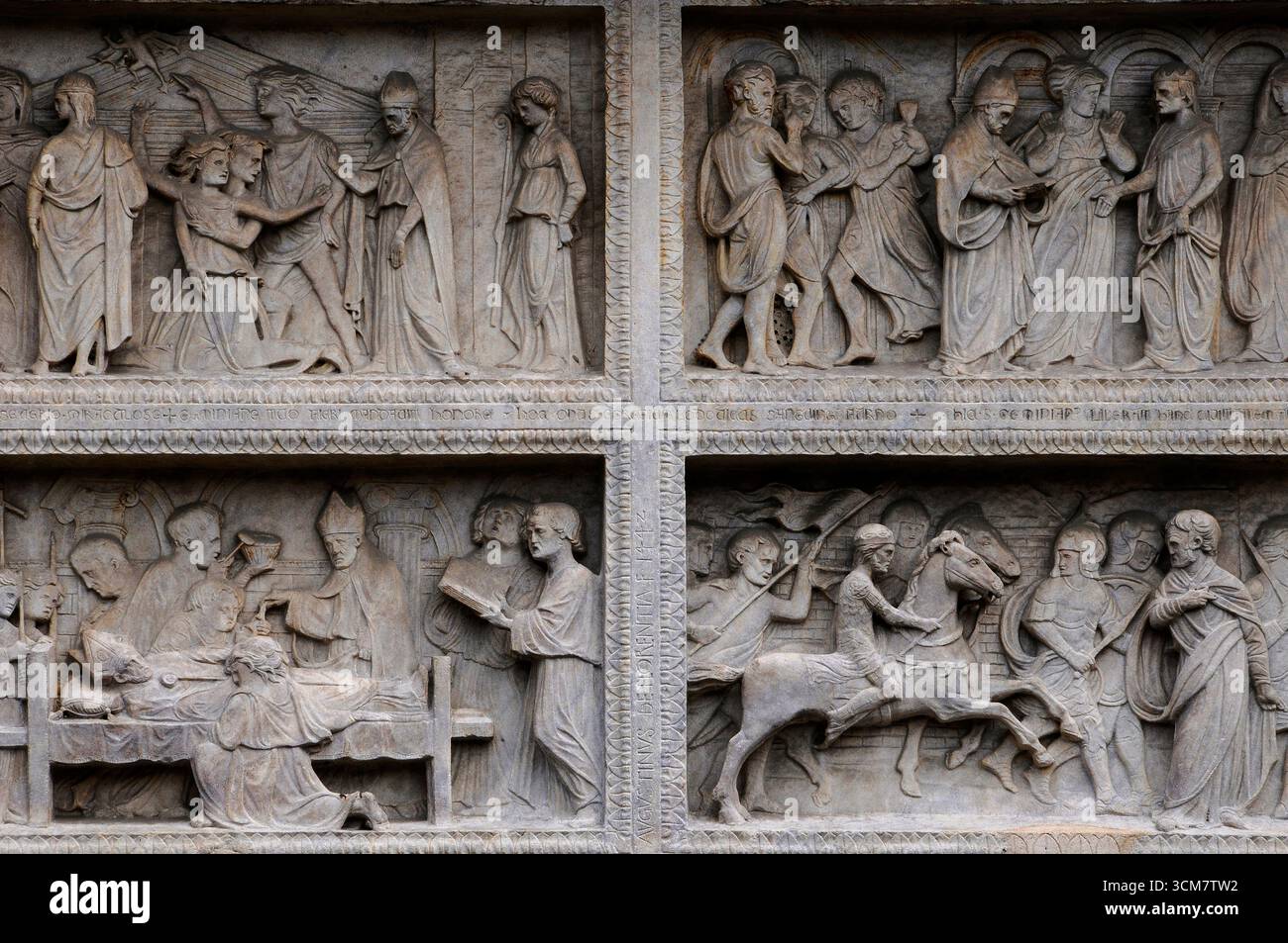 Early Renaissance reliefs of 1442 by Florentine sculptor Agostino di ...