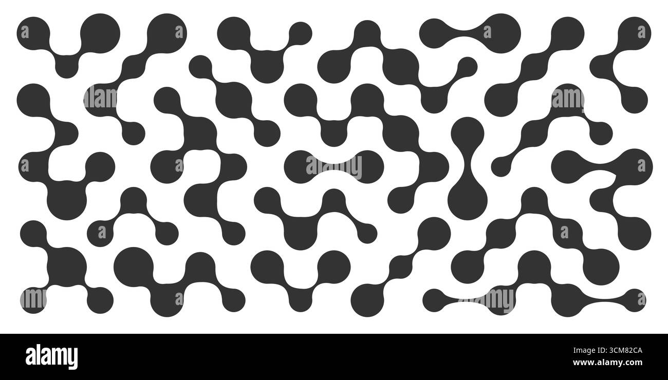 Modern tech abstract metaball shapes set. Scientific design elements ...