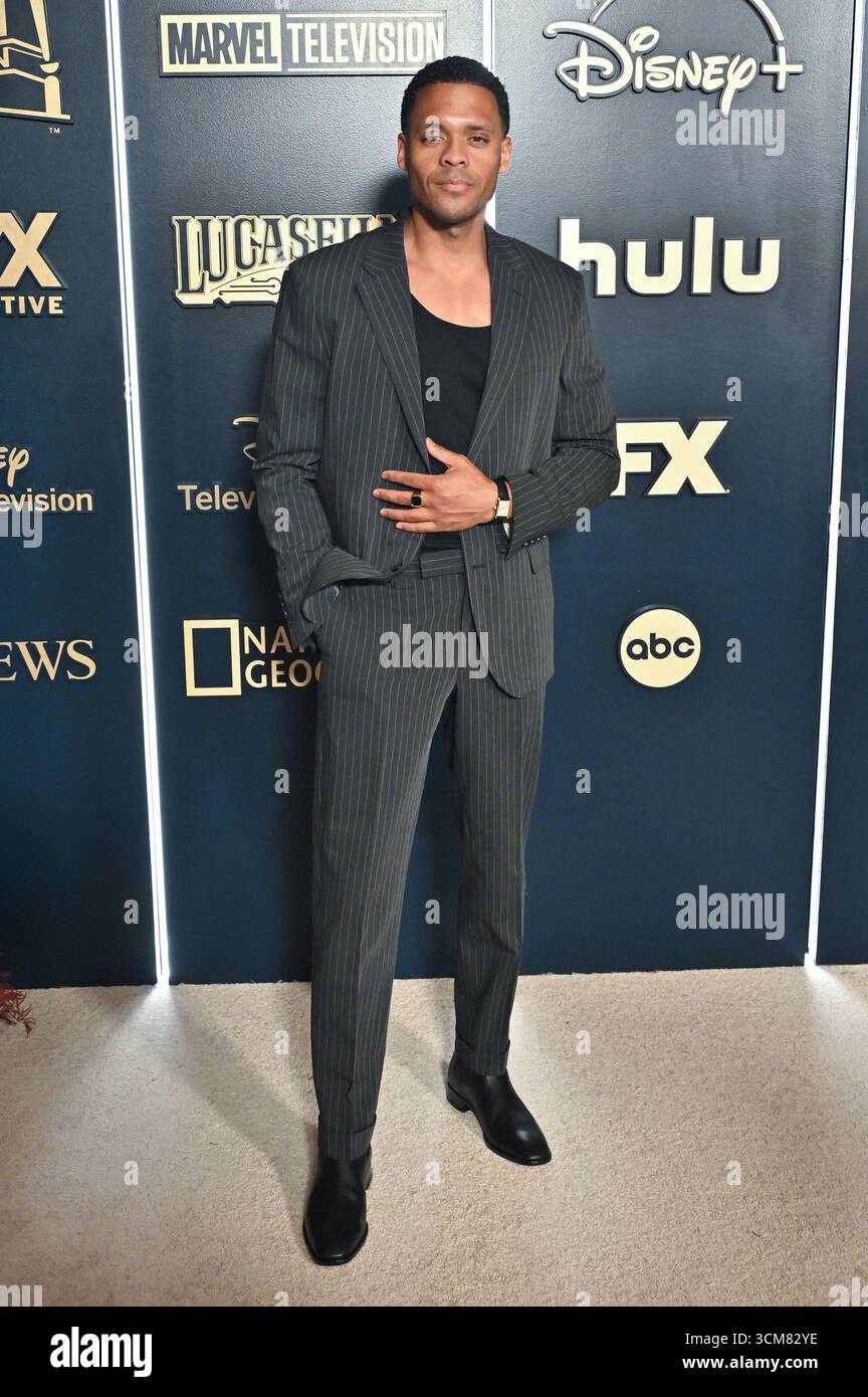 Deric Augustine at arrivals for The Walt Disney Company s Emmy Awards ...