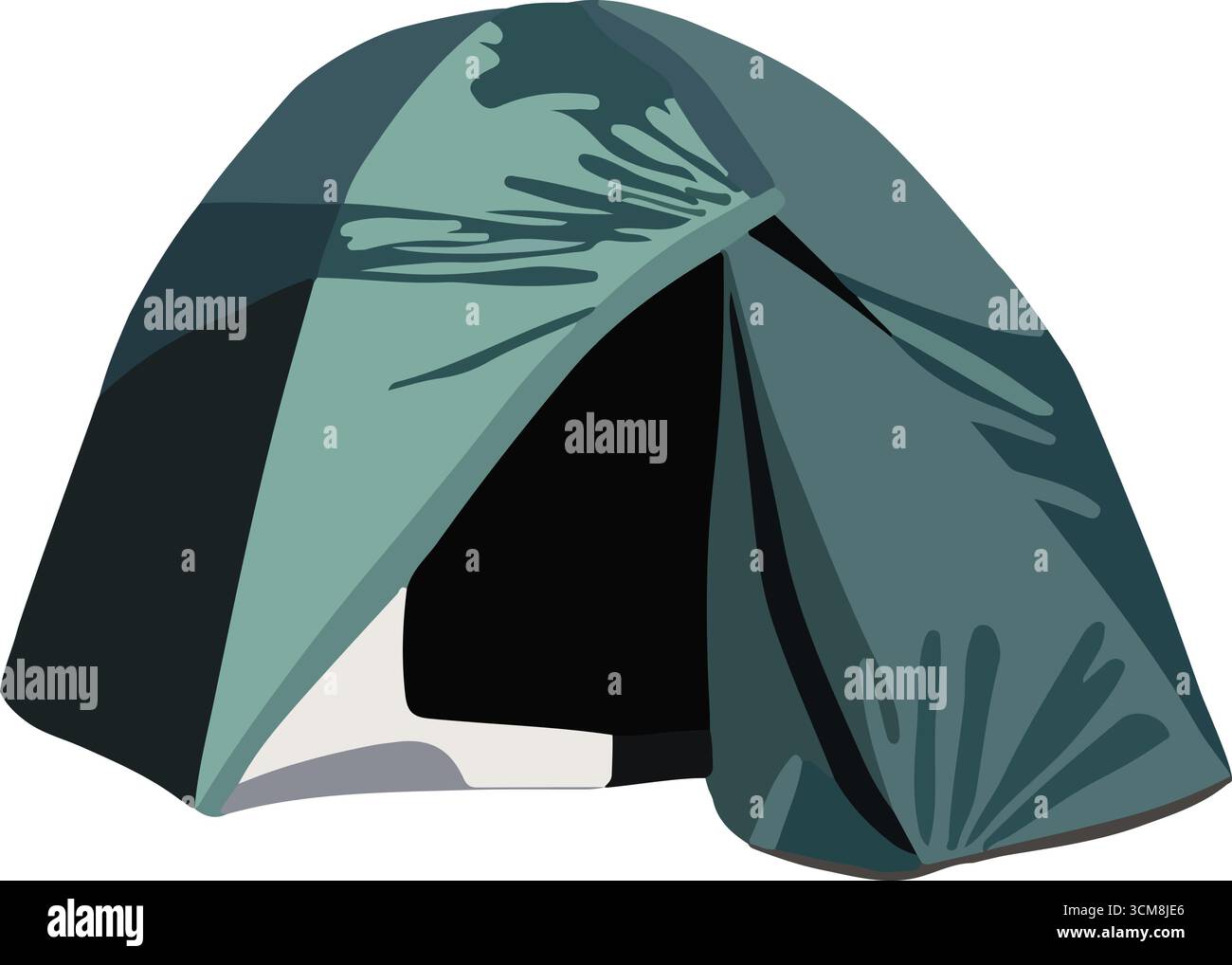Vector isolated illustration of a tourist tent Stock Vector Image & Art ...