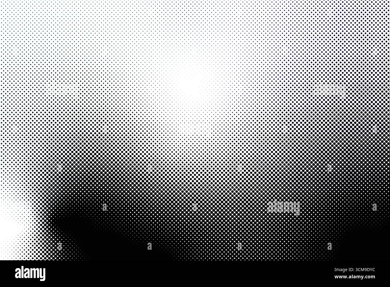 Abstract Black and White Halftone Gradient Background Image. Stock Vector