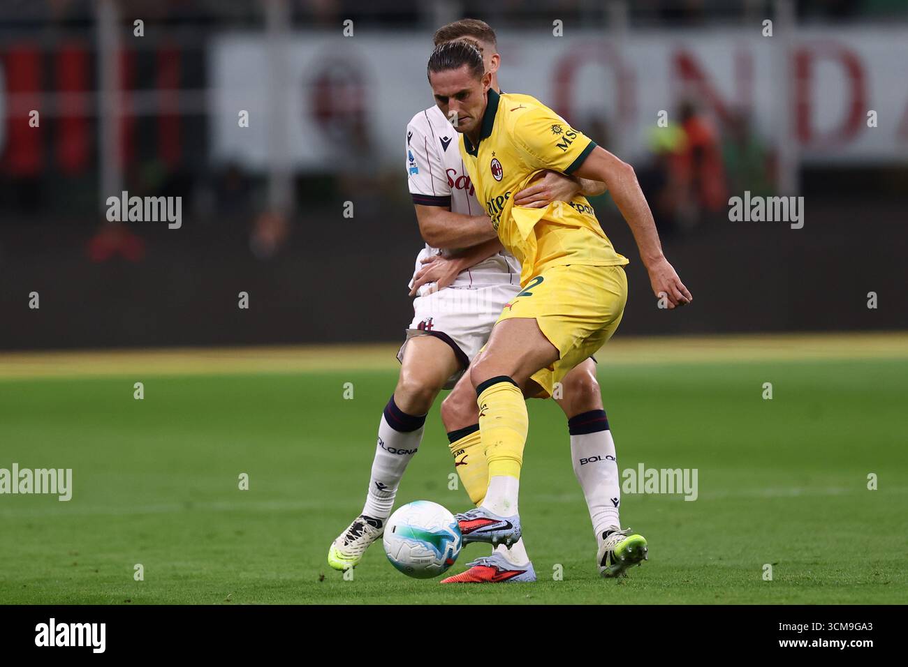 Adrien Rabiot of Ac Milan in action during the Serie A match beetween ...
