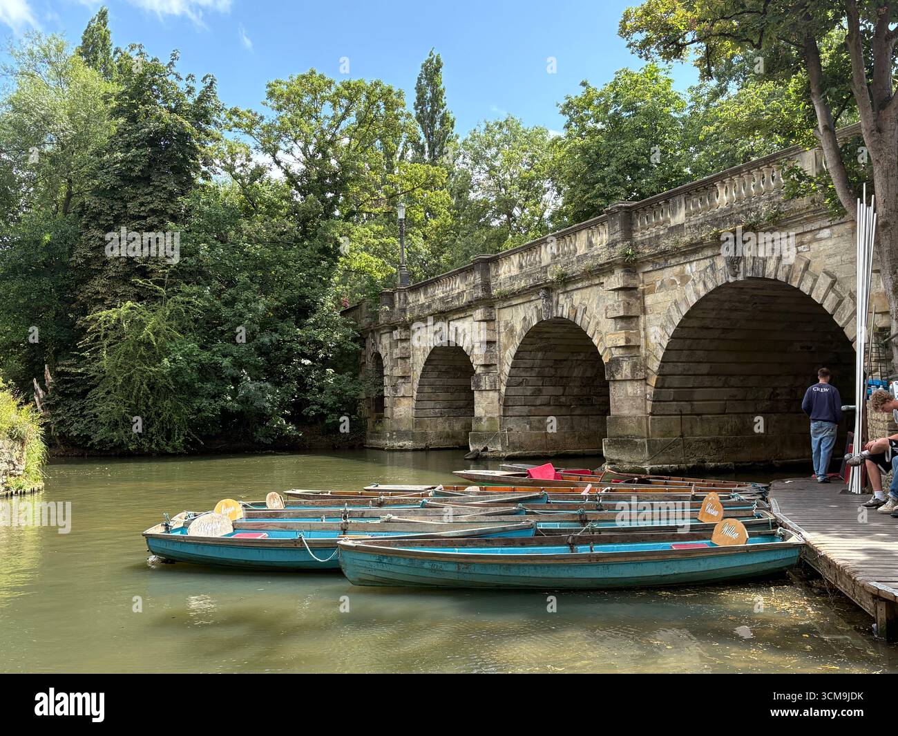 Punts at Magdalen Bridge, Oxford - Smartphone Captured Stock Image