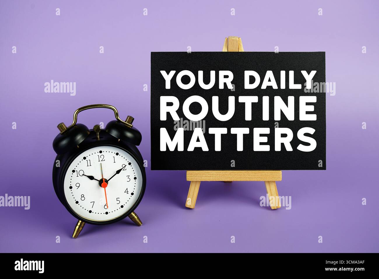 Daily Routine Matters Image Your daily routine matters hi-res stock photography and images - Alamy