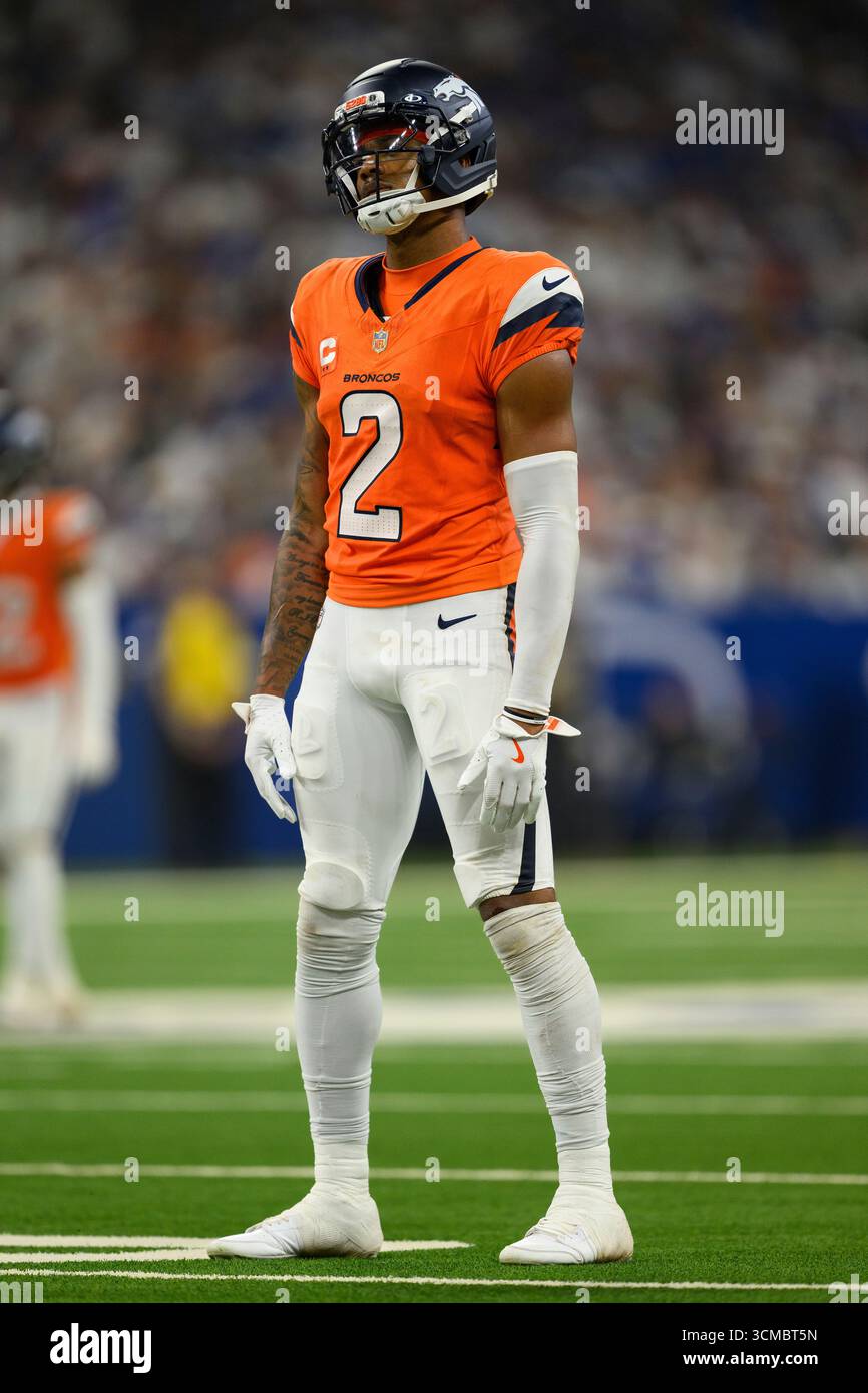 Denver Broncos Cornerback Pat Surtain II 2 Lines Up On Defense During Denver Broncos Cornerback Pat Surtain Ii 2 Lines Up On Defense During An Nfl Football Game Against The Colts Sunday Sept 14 2025 In Ap Photozach Bolinger 3CMBT5N