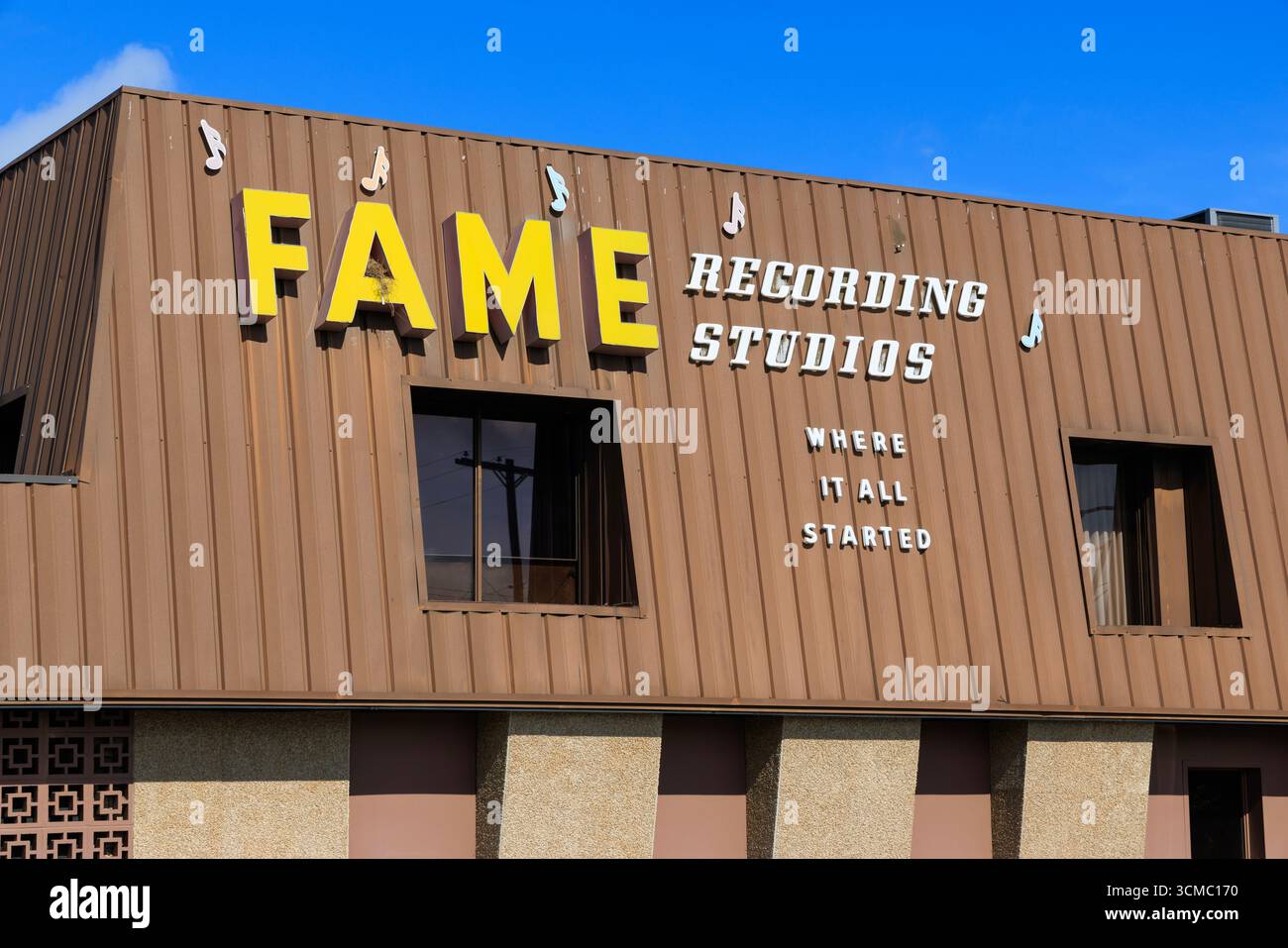 FAME (Florence Alabama Music Enterprises) Recording Studios, Muscle Shoals, Alabama, USA Stock Photo