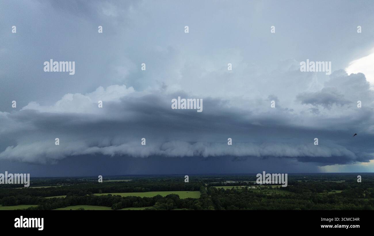 Alabama Shelf Cloud Stock Photo