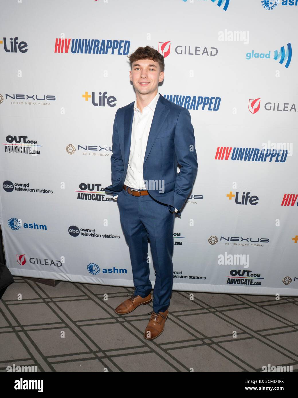 Art Bezrukavenko attends HIV Unwrapped debut at NYFW at The Nexus Club ...