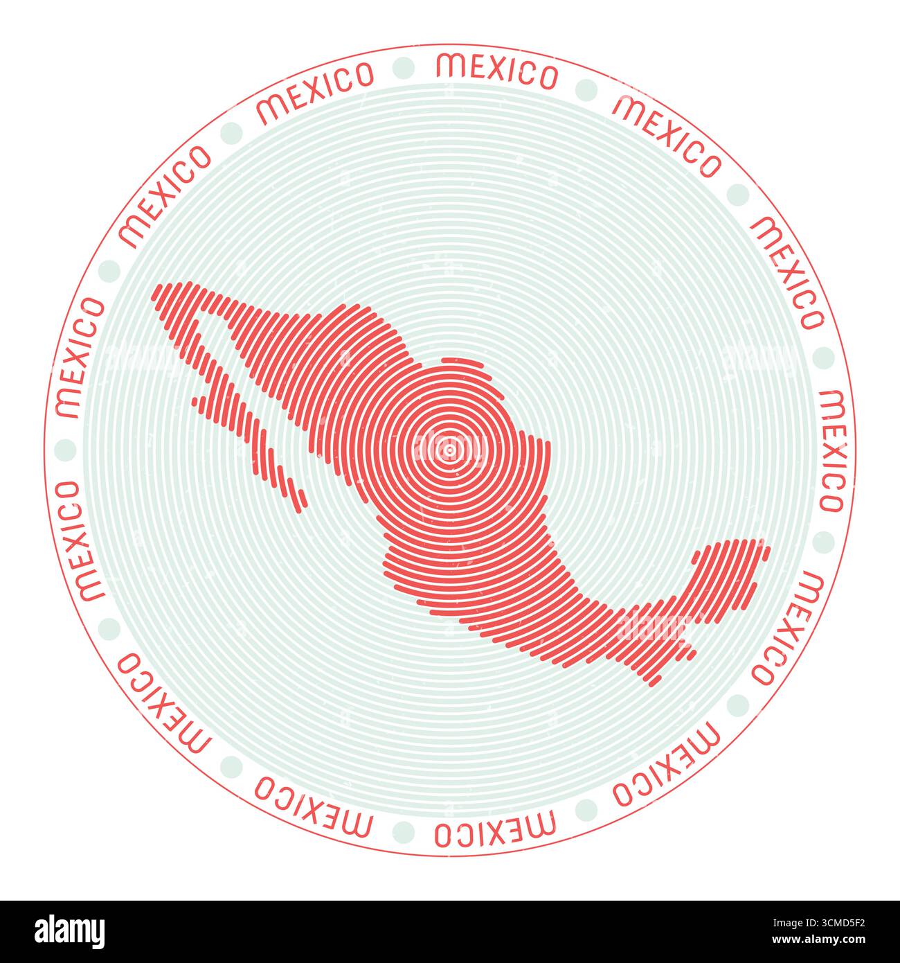 Mexico country map icon logo hi-res stock photography and images - Alamy
