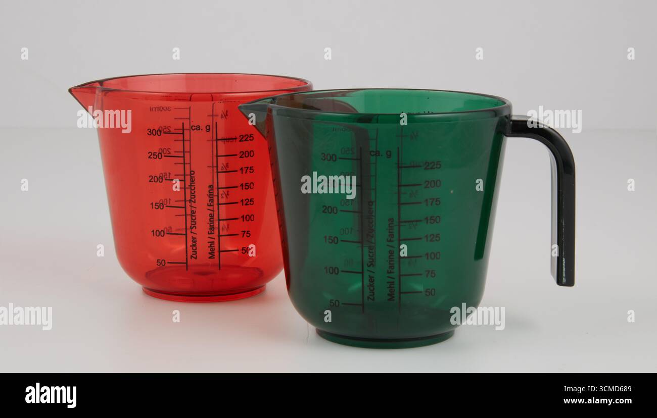 Measuring cup isolated nature background with clipping path Stock Photo