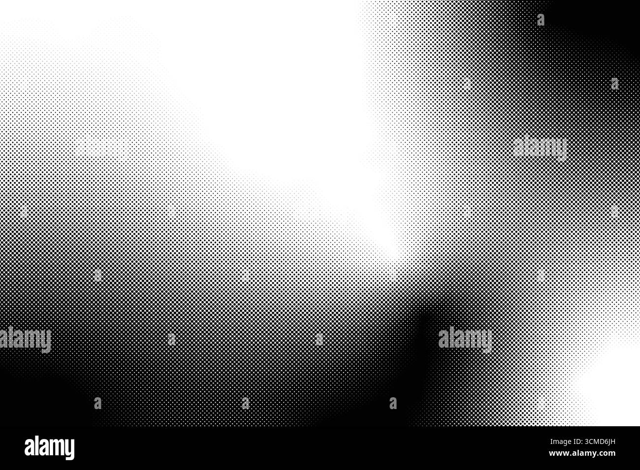 Smooth halftone gradient effect transitioning from black to white. Stock Vector