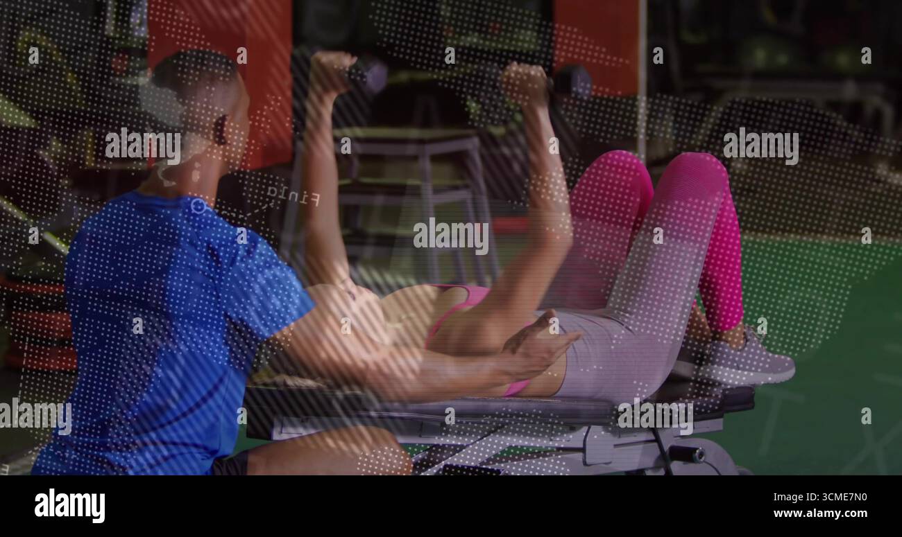 flat bench dumbbell chest press