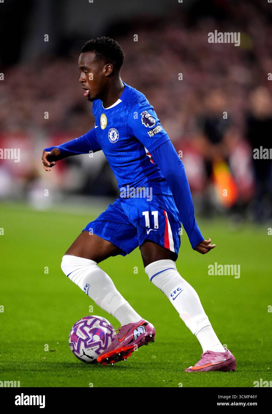 Chelsea’s Jamie Gittens during the Premier League match at the Gtech ...