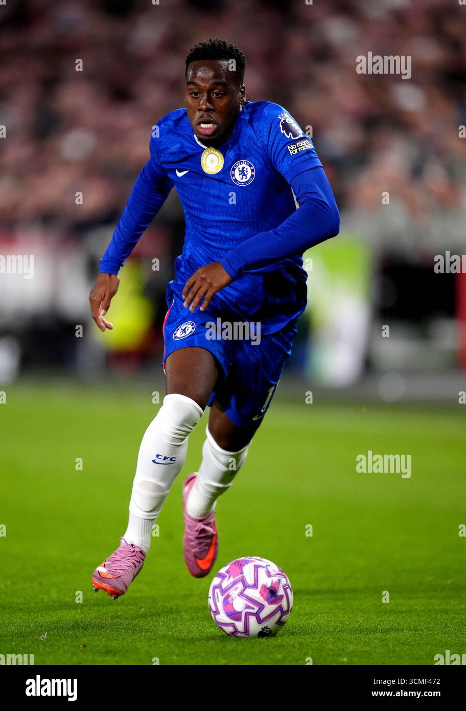 Chelsea’s Jamie Gittens during the Premier League match at the Gtech ...