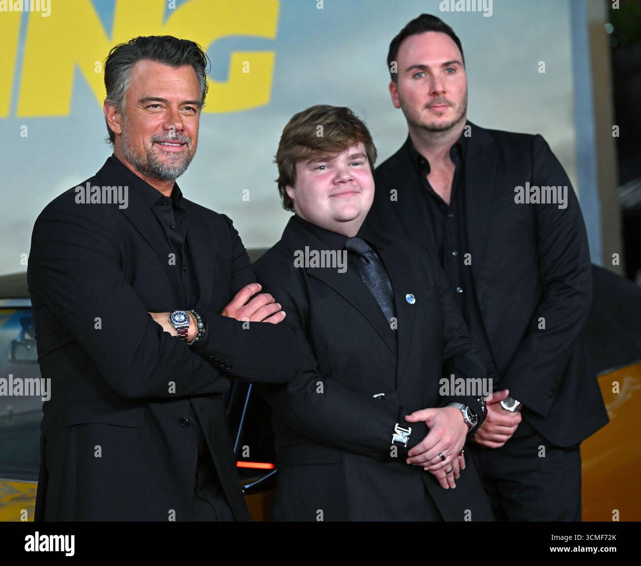 (L-R) Josh Duhamel, Jeremy Ray Taylor and director Allan Ungar attend ...