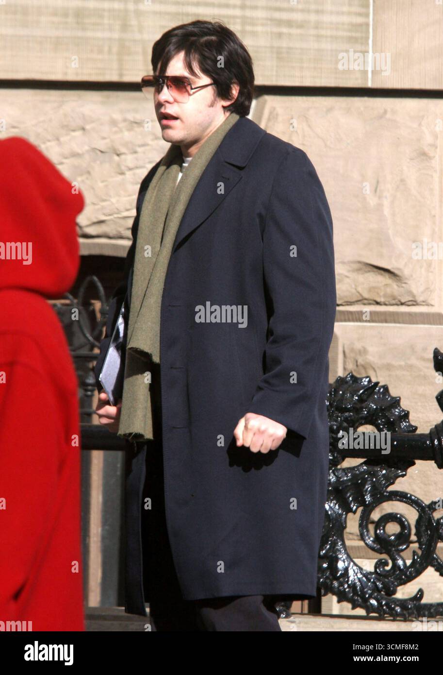 Jared Leto on the set of his latest movie Chapter 27, a film about Mark ...