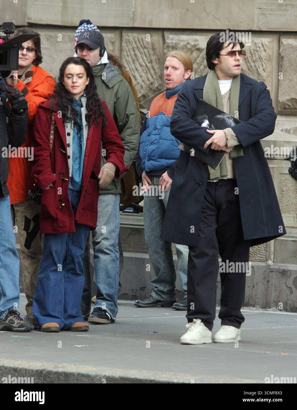 Lindsay Lohan and Jared Leto on the set of Chapter 27, New York - 20 ...