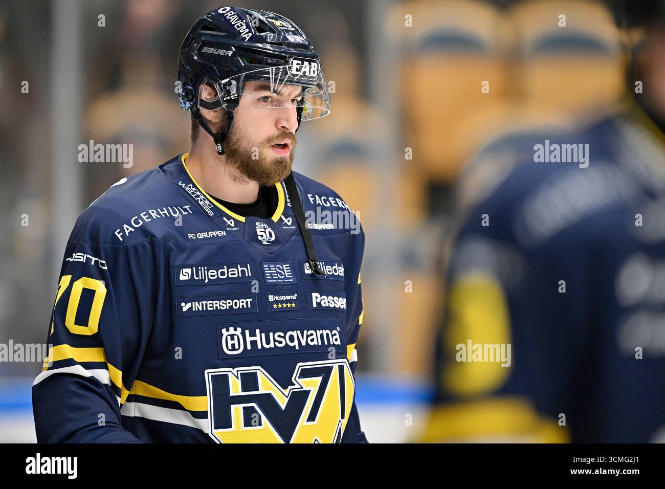 JÖNKÖPING , SVERIGE 20250913 Hv71:s Lukas Rousek under lördagens ...