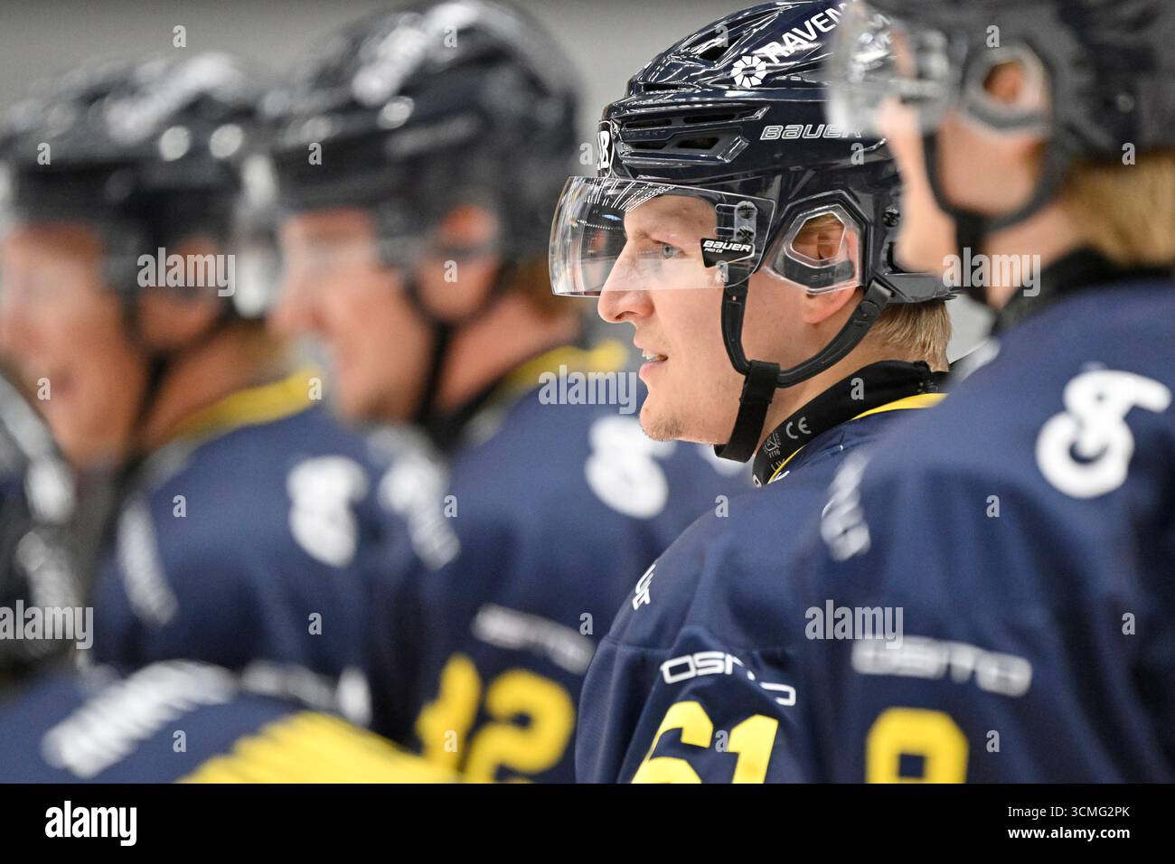 Axel Rindell JÖNKÖPING , SVERIGE 20250913 Hv71:s Axel Rindell under lördagens ...